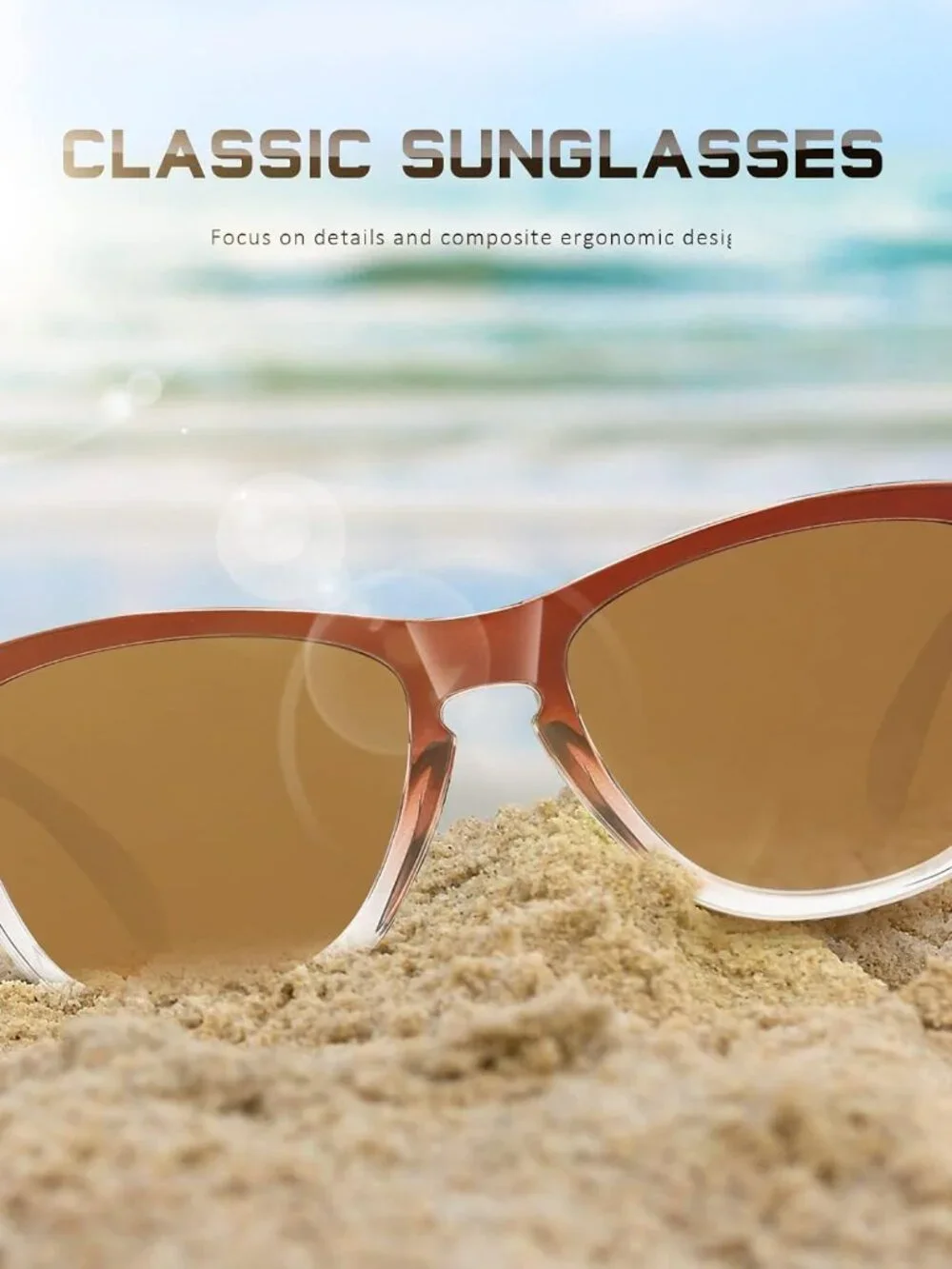 Classic Oval Women's Sunglasses - Lightweight, Polarized with UV400 Protection